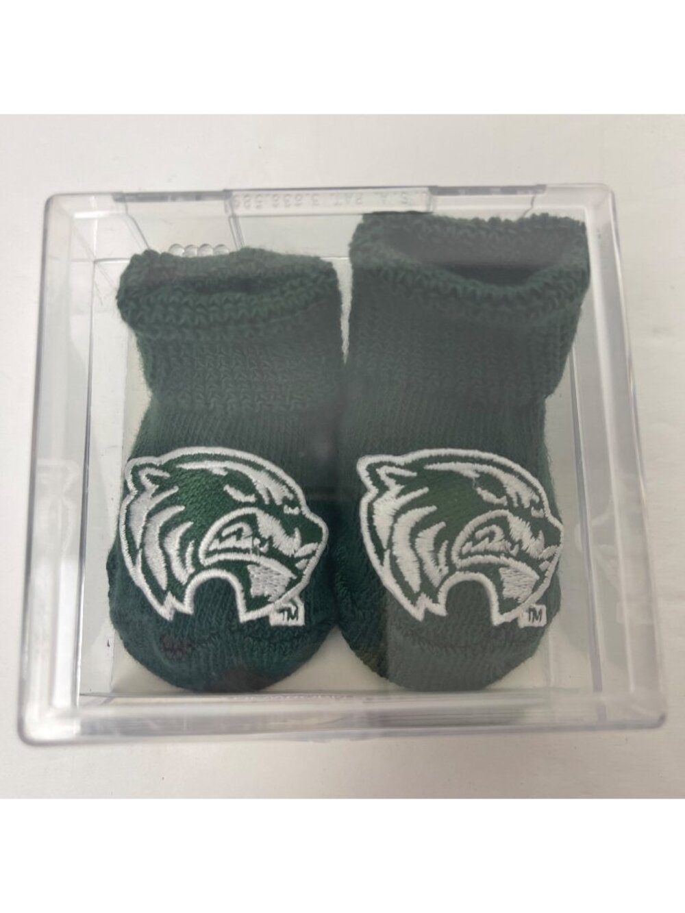 Creative Knitware Utah Valley Wolverines NIP Baby Booties Gift Box